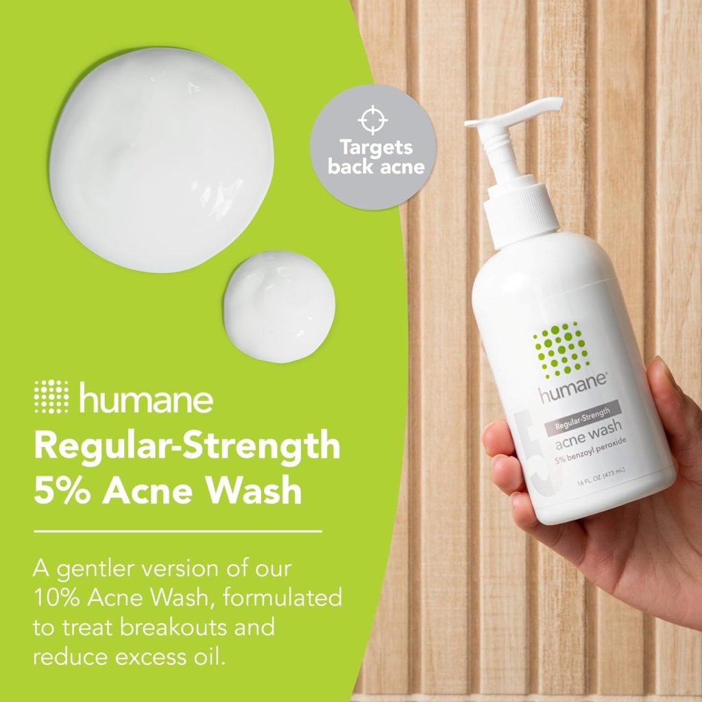 Humane 5% Benzoyl Peroxide Face and Body Wash