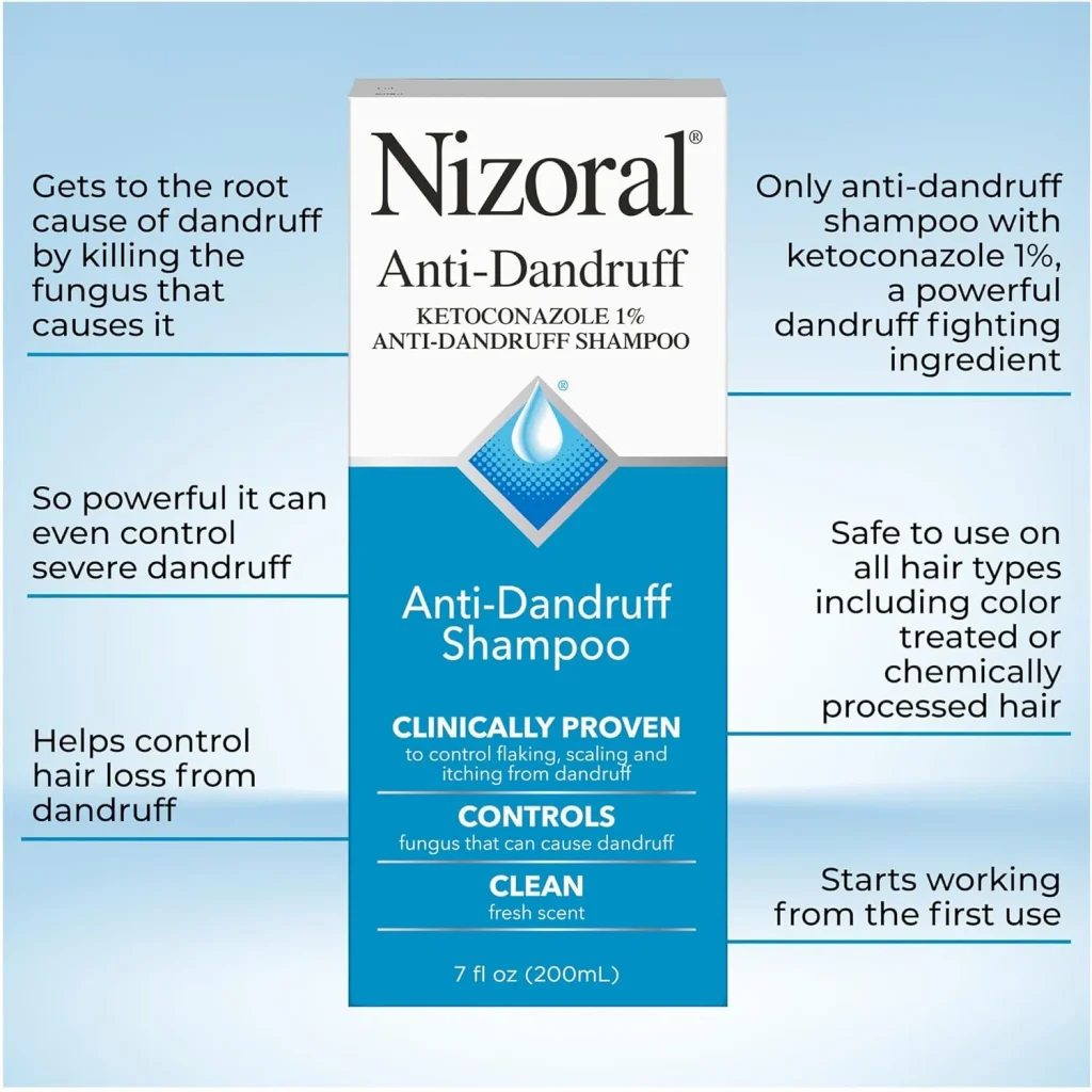 Nizoral Anti-Dandruff Shampoo with 1% ketoconazole
