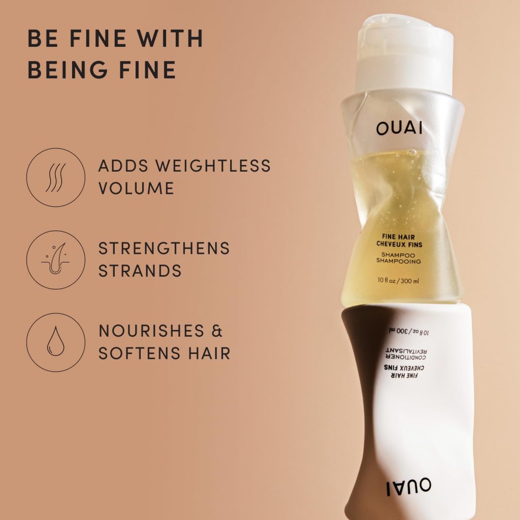 OUAI Fine Hair Shampoo and Conditioner Set