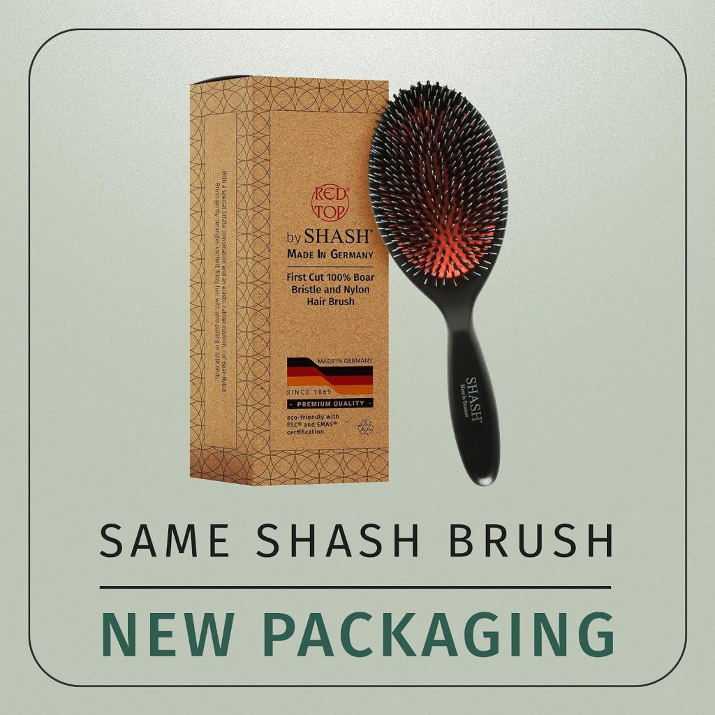 SHASH Boar Bristle Hair Brush for thick hair