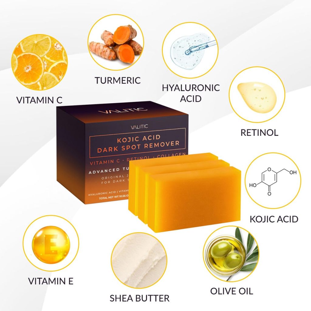 VALITIC Kojic Acid Dark Spot Remover Soap Bars