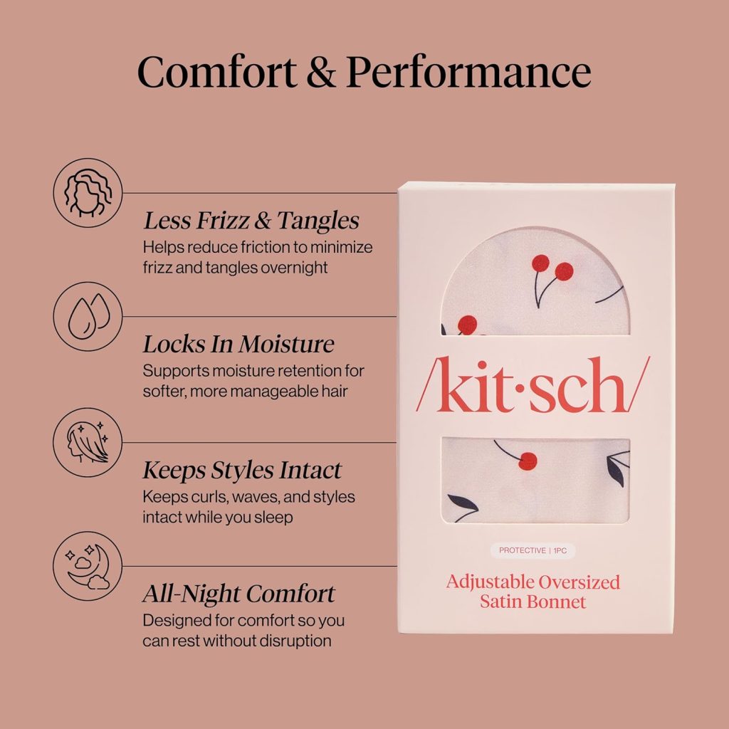 Kitsch XL satin bonnet for braids and textured hair