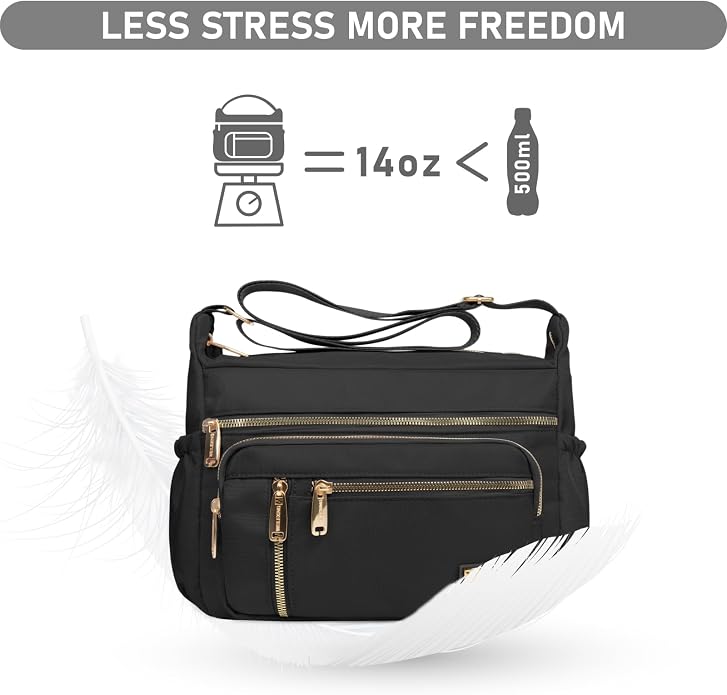 NPBAG multi-pocket travel crossbody purse